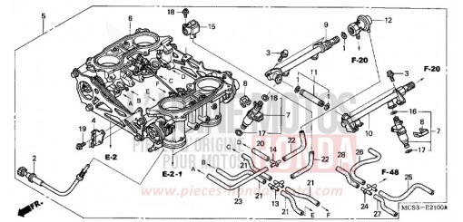 THROTTLE BODY (ASSY.) ST13006 de 2006